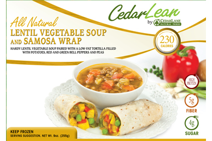 CedarLEAN Soup and Samosa Wrap