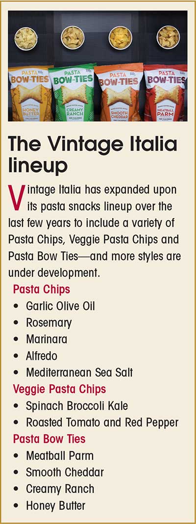 Vintage Italia brings innovative, better-for-you pasta snacks to the market