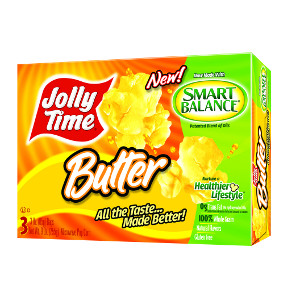 JOLLY TIME Popcorn made with Smart Balance