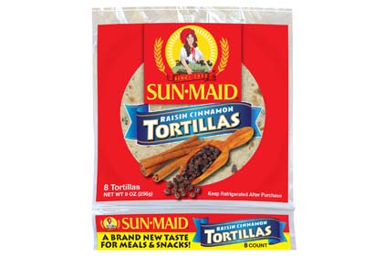 Sun-Maid Raisin Cinnamon Tortillas