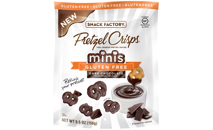Pretzel Crisps Gluten Free Dark Chocolate Flavored Crunch Minis