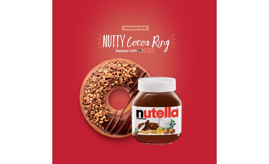 Krispy Kreme Nutty Cocoa Ring Nutella