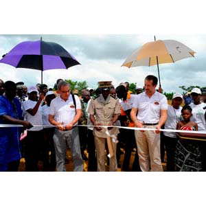 Opening ceremony at Puratos' Ivory Coast cocoa plant