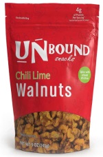 Seasoned, Dry Roasted Walnuts, UnBound Snacks