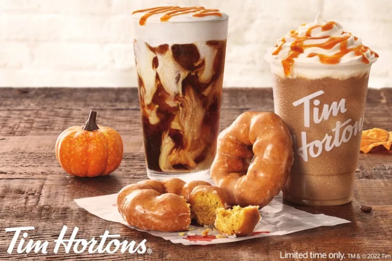 Tim Hortons relaunches pumpkin spice doughnut, muffin