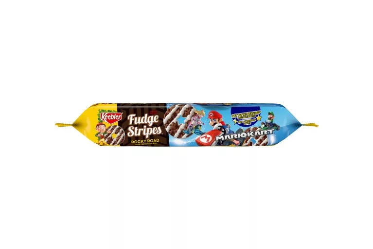 Keebler limited-edition Mario Kart Fudge Stripes Rocky Road Cookies