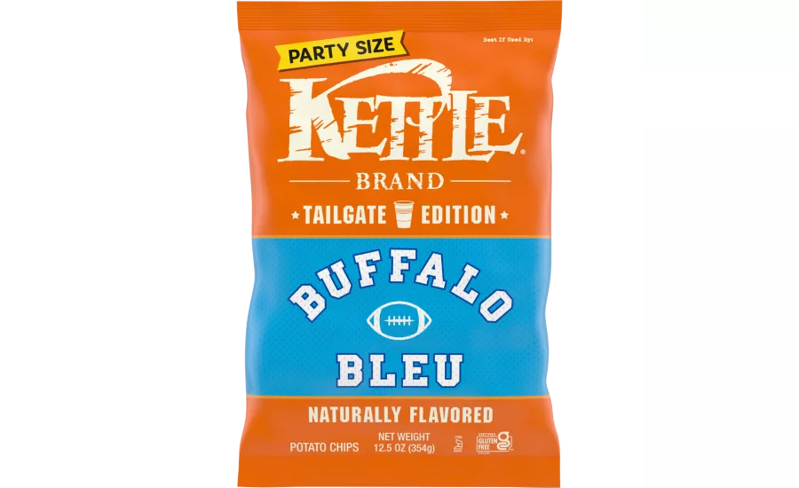 Kettle Brand introduces Buffalo Bleu Flavored Tailgate Edition chips