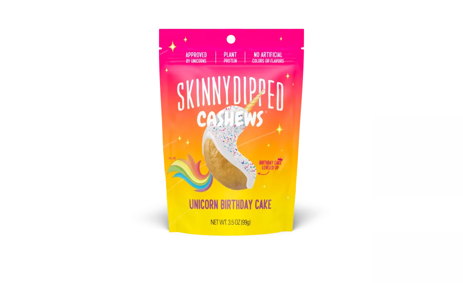 SkinnyDipped launches Unicorn Birthday Cake Cashews
