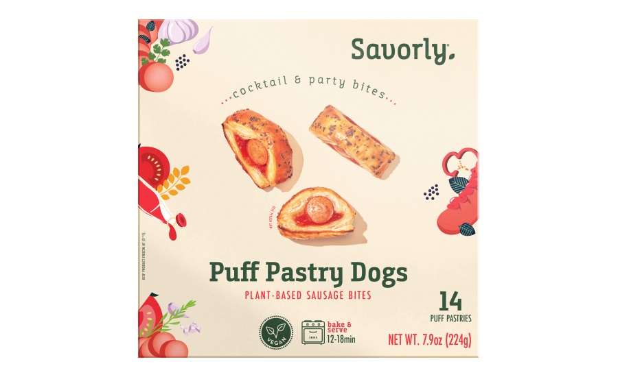 Savorly breaks into plant-based category with Puff Pastry Dogs