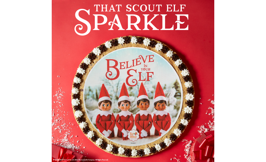 Great American Cookies debuts Elf on the Shelf cookie cake