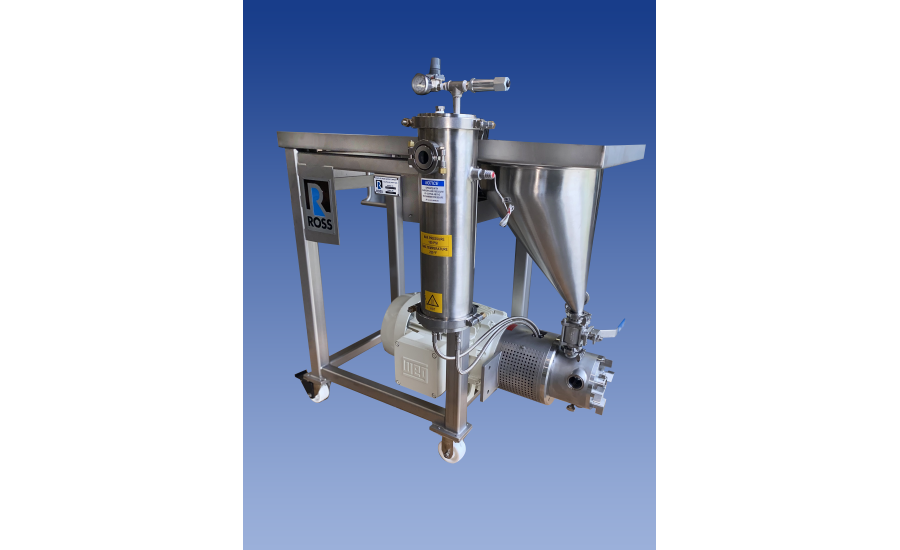 ROSS releases inline high shear mixer with solids/liquid injection manifold