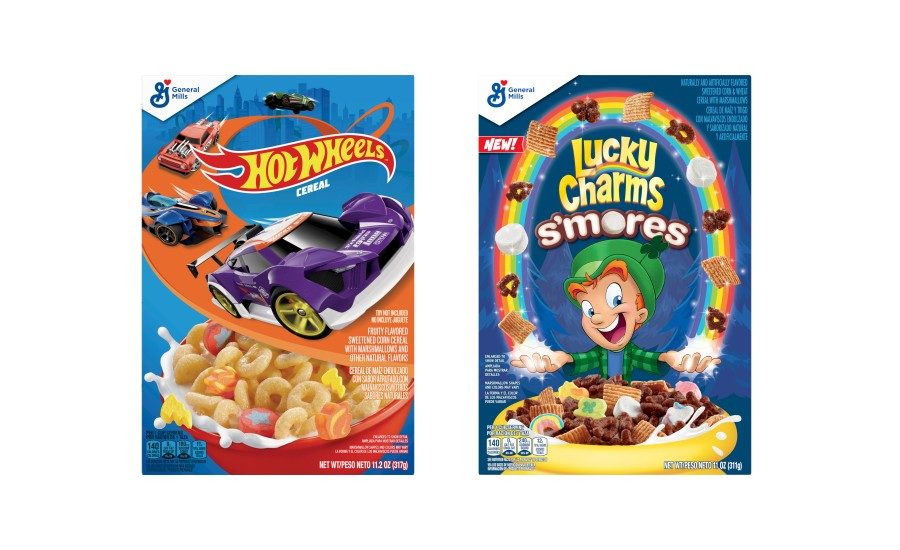 50 Years of Lucky Charms Cereal Boxes