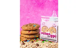 Molly Bz introduced Plump 'Em Up lactation cookies.
