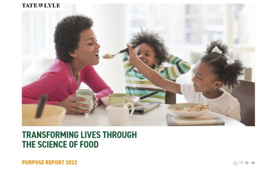 Purpose Report 2022: Tate & Lyle removes 4 million tonnes of sugar from consumers' diets