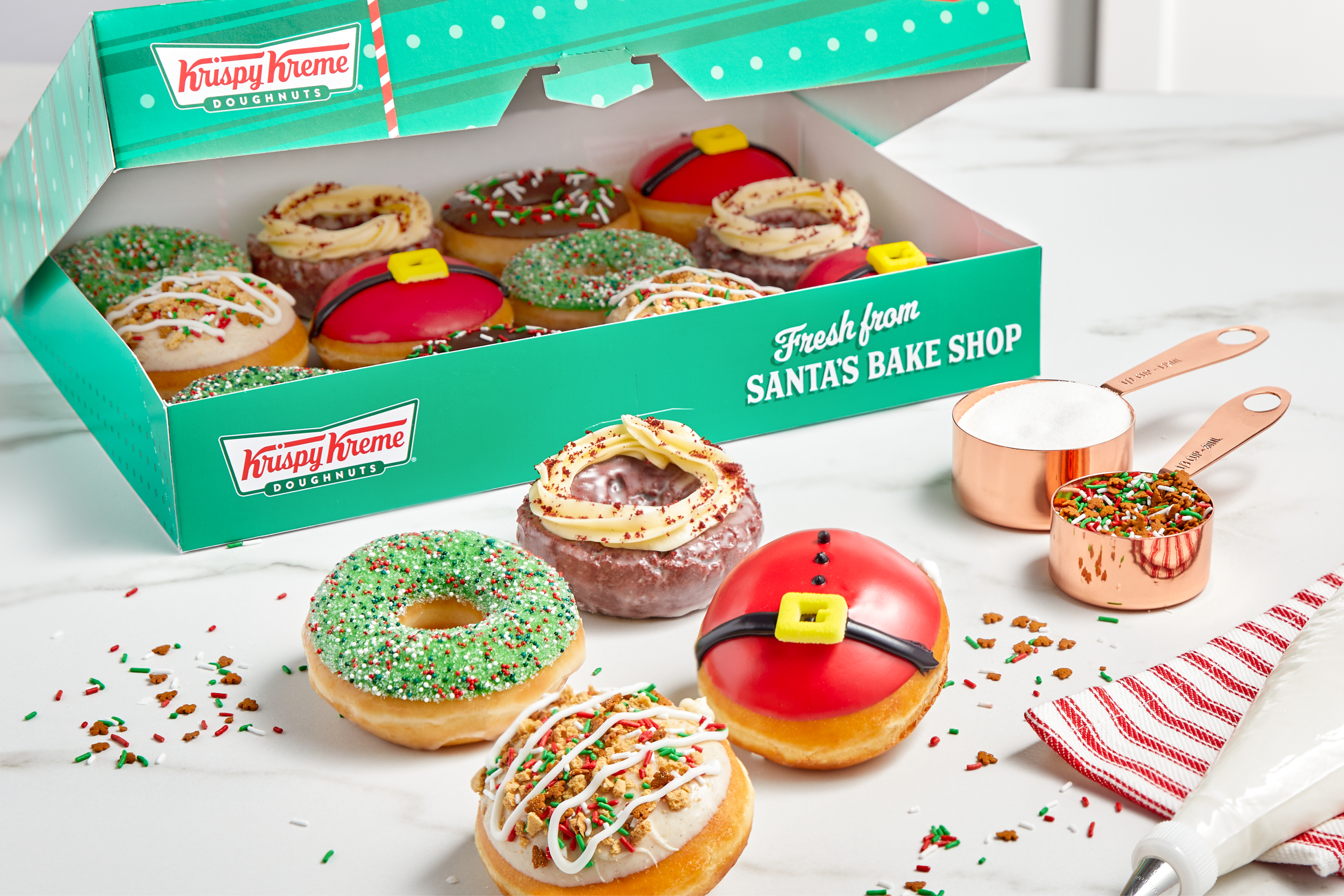 Krispy Kreme rings in holidays with Santa’s Bake Shop doughnuts