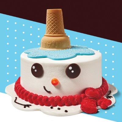 Baskin-Robbins Brr the Snowman Cake 2022