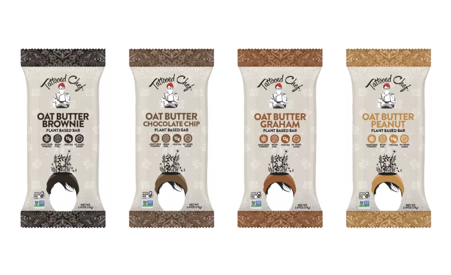 Tattooed Chef enters refrigerated aisle with launch of Oat Butter Bars