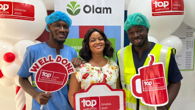 Olam named top employer for third consecutive year by Top Employer Institute