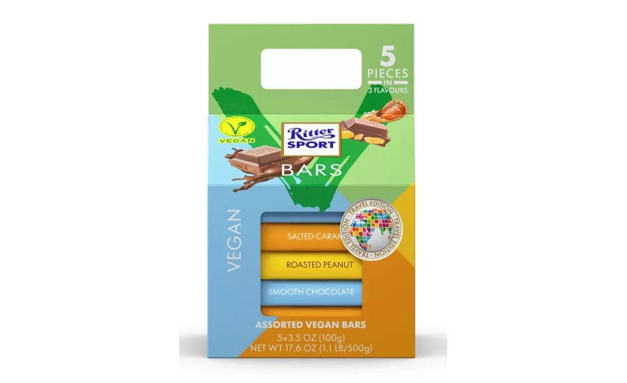 Ritter Sport debuts Travel Retail Edition Vegan Tower 5x 100g