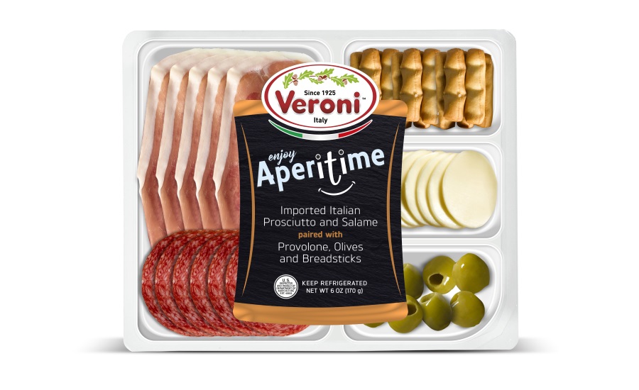 Veroni launches Aperitime trays with breadsticks, nuts