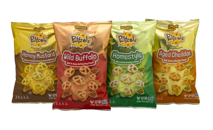 Unique Snacks launches Puffzels, puffed pretzels