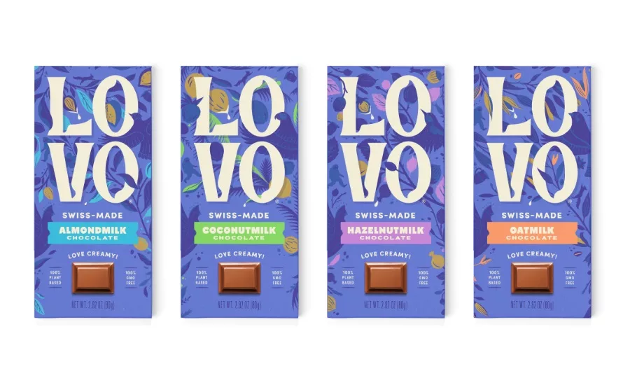 LOVO launches plant-based milk chocolate bars