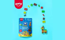 Amos Sweets debuts 4D Gummy Blocks in new design