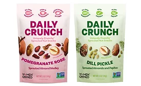 Daily Crunch launches two flavors of sprouted nut snacks at Expo West