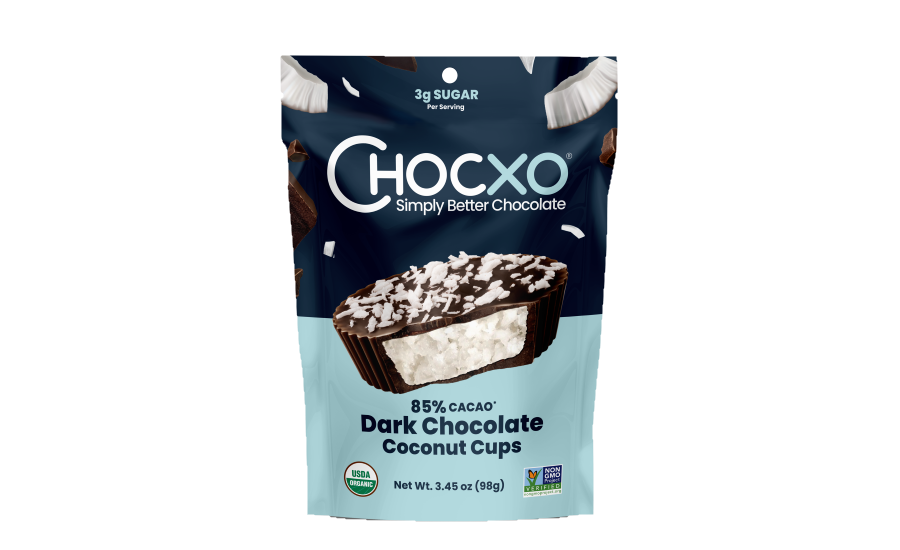 Chocxo debuts Dark Chocolate Coconut Cups at Expo West