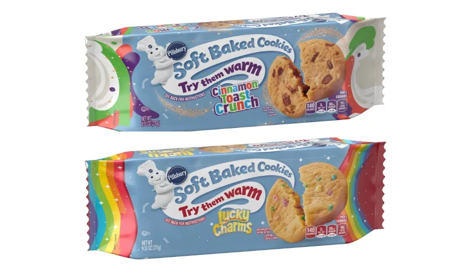 Pillsbury debuts Cinnamon Toast Crunch, Lucky Charms Soft Baked Cookies