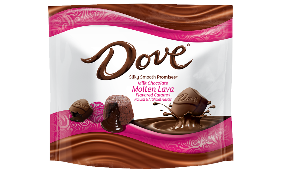 profesor Iniciativa Genuino Dove Chocolate debuts Milk Chocolate Molten Lava Caramel Promises | Snack  Food & Wholesale Bakery