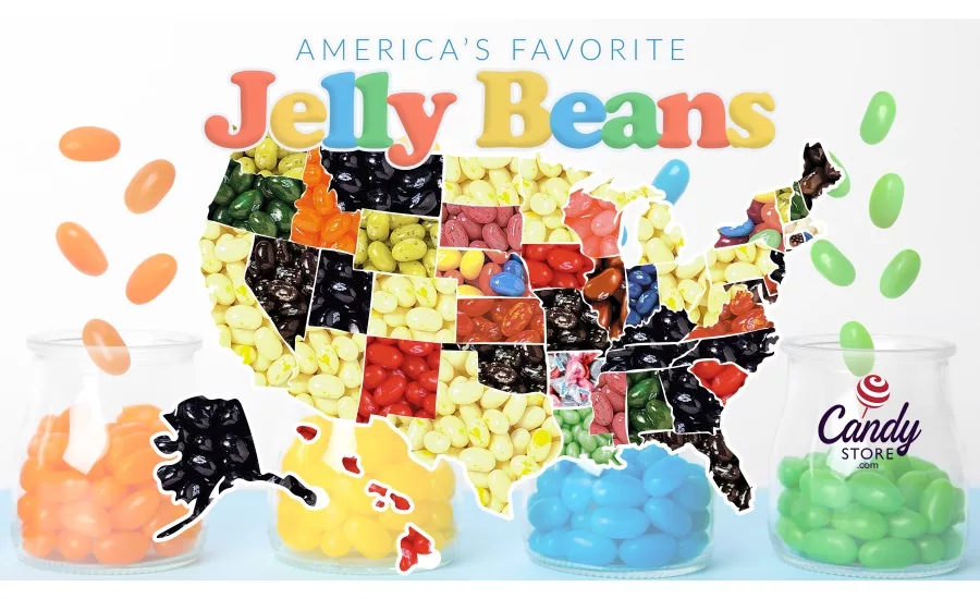 Candystore.com creates maps highlighting Most Popular Easter Candy, Worst Easter Candy, and Most Popular Jelly Beans