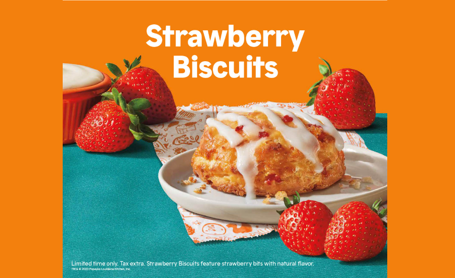 Popeyes introduces Strawberry Biscuits