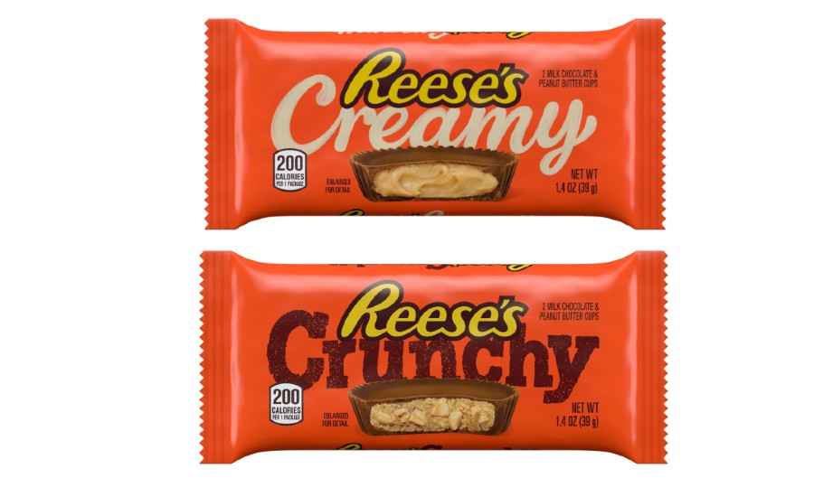 reeses-crReese's debuts limited-edition Creamy and Crunchy Peanut Butter Cupseamy-crunchy-bars.jpg