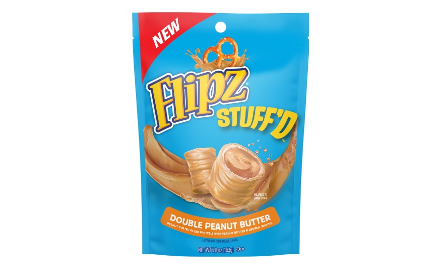 Flipz debuts Stuff'D Double Peanut Butter pretzels