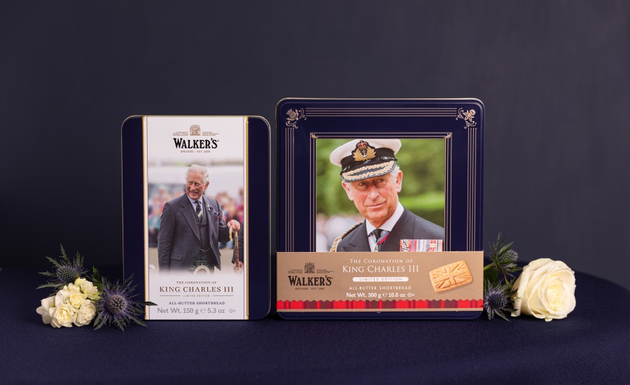 Walker's Shortbread unveils King Charles III Coronation Tins