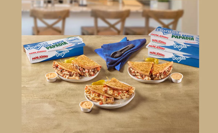 Papa Johns, Doritos collaborate on Doritos Cool Ranch Papadia