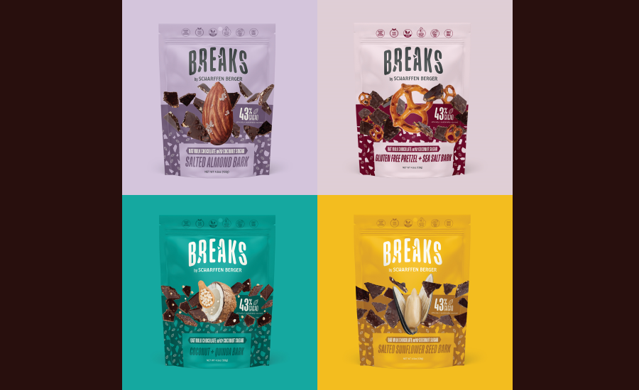 Scharffen Berger debuts vegan oat milk chocolate snack bark line at Sweets and Snacks Expo