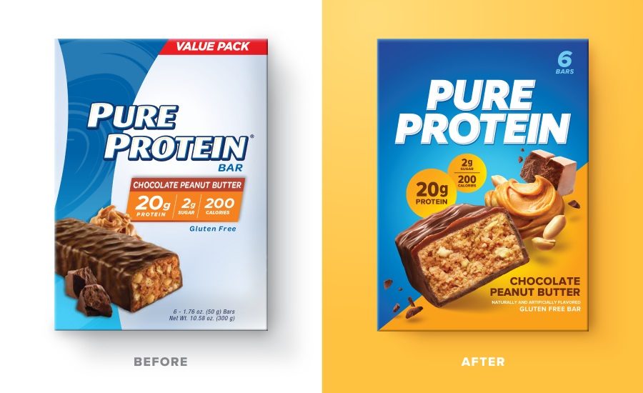 Pure Protein debuts fresh new look for its portfolio, including bars