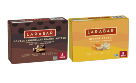 Larabar introduces Orange Sorbet, Double Chocolate Peanut Butter bars