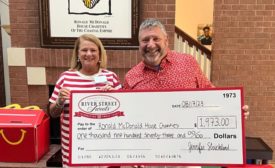 River Street Sweets gives donation to Ronald McDonald House Charities of the Coastal Empire