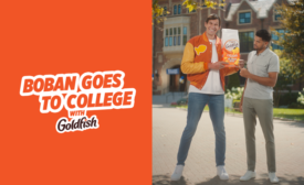 Goldfish Mega Bites ads star Tobias Harris and Boban Marjanović
