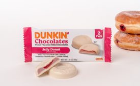 Dunkin' releases Jelly Donut-Flavored Filled Chocolates