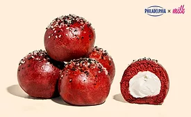 Philadelphia Cream Cheese, Milk Bar debut first-ever Red Velvet Philly Bagel Bomb