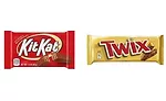 Twix and Kit Kat