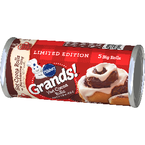 A can of cinnamon rolls

Description automatically generated