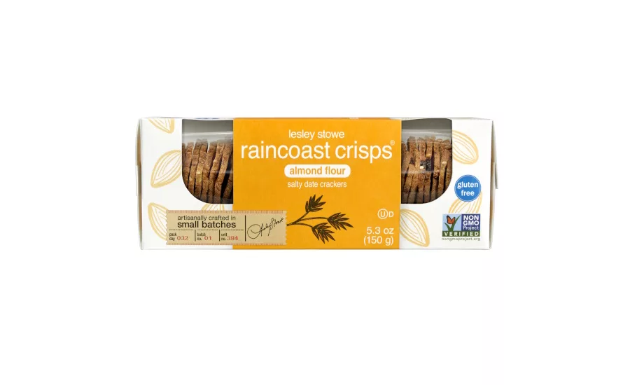 raincoast crisps announces line of gluten-free almond flour crisps