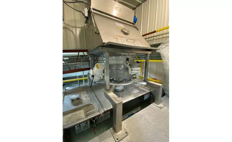 AFC integrated sifter, bag break station prevent contamination