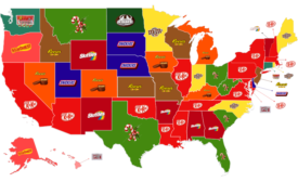 Report: America's Favorite Christmas Candy by State