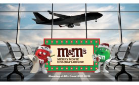 Mars debuts M&M's Merry Movie Holiday Lounge to spread cheer to travelers